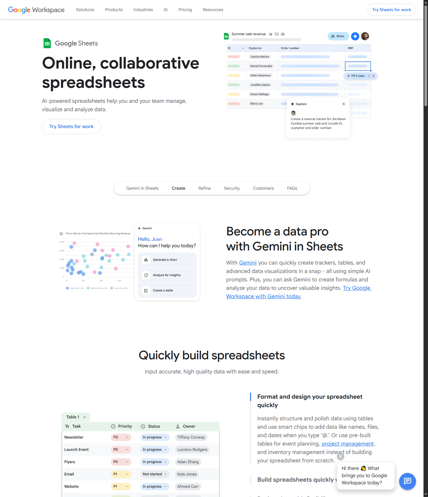 Google Sheets screenshot